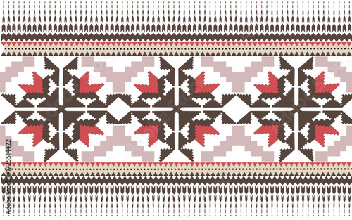 Navajo tribal vector seamless pattern. Native American ornament. Ethnic South Western decor style. Boho geometric ornament. Vector seamless pattern. Mexican blanket, rug. Woven carpet illustration