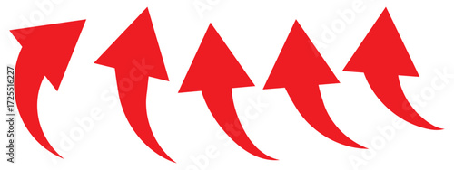 Curved arrow icons. curved arrows set. arrow symbol collection. curve long arrow. vector design.