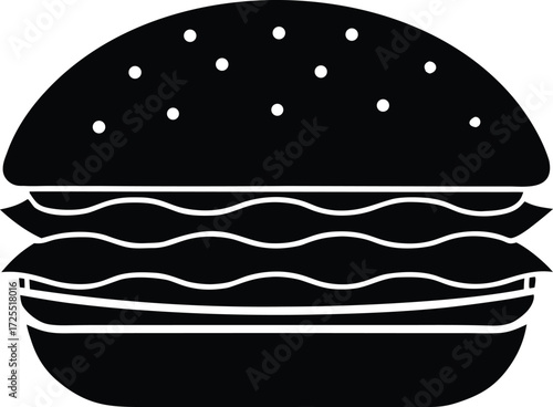 hamburger icon, fast food design