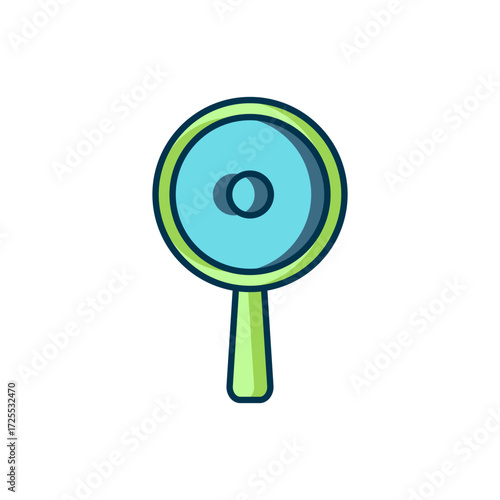 Filled outline Frying pan icon isolated on white background. Fry or roast food symbol. Flat filled outline style with shadow. Vector