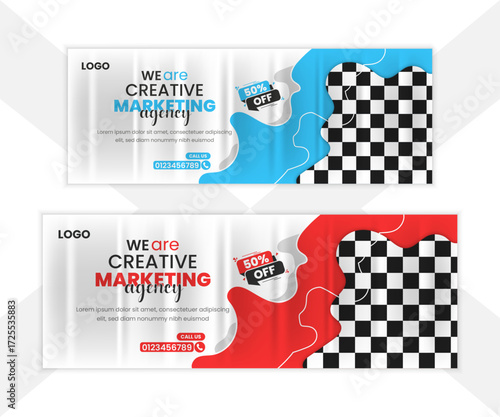 Modern Facebook Cover Template for Business & Personal Use	
