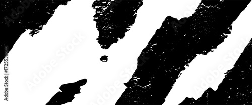  Vector brushes txture of a black brick wall with cracks and scratches vector..