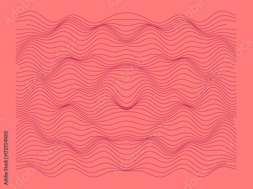 Mouvement liquide avec des lignes onduleuses