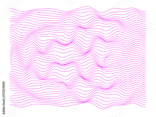Mouvement liquide avec des lignes onduleuses