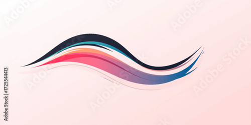 A delicate digital artwork of flowing, smoke-like waves in shades of pink and deep violet, blending gracefully on a pale background, creating a dreamy sense of motion and fluid elegance.