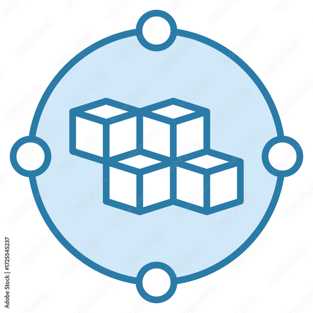 Obraz premium Blockchain Icon