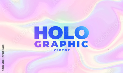 Holographic iridescent background with soft pastel color gradients. Modern fantasy design for a dreamy wallpaper or cover art