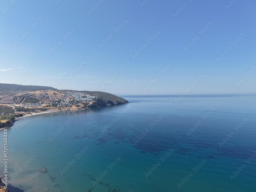 Fototapeta premium Aerial view of beautiful landscape