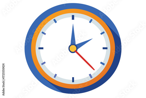 Clock isolated on white background