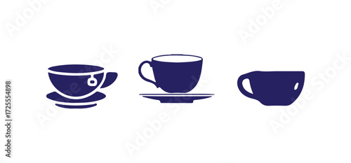 Classic Hot steaming coffee icon, Simple and minimalistic design for coffee,  Vector illustration EPS 10.