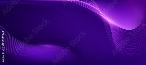 Modern abstract purple wave on dark background,tech banner, corporate business concept, hi-tech abstract background, vector illustration for business or presentation