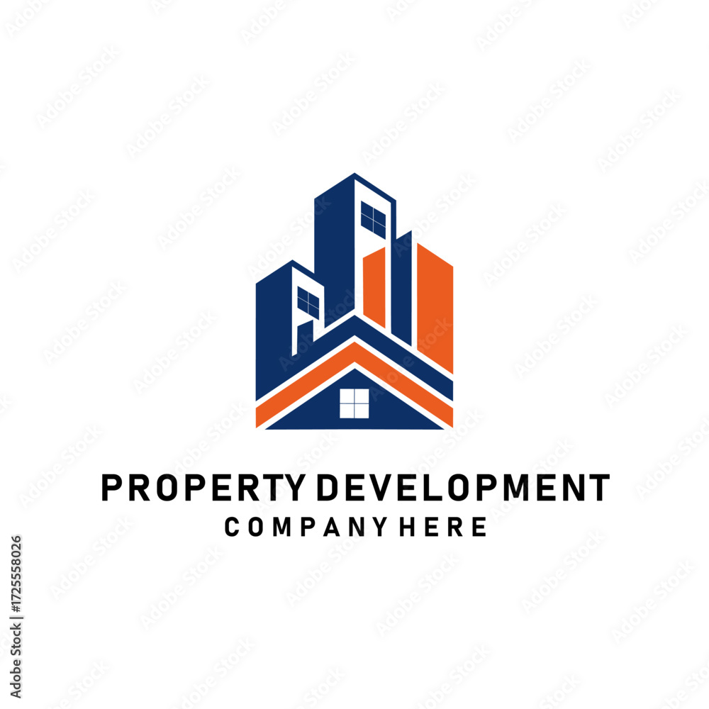 Obraz premium Modern and strong logo for a property development company