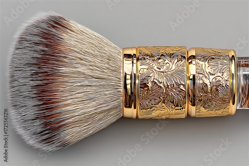 Elegant makeup brush beauty accessory design high resolution picture