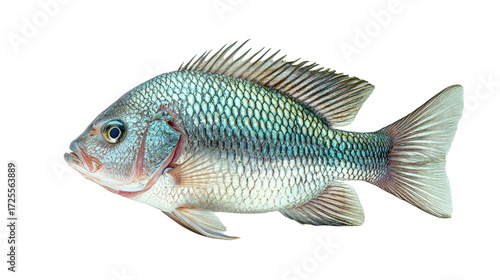  Tilapia on white background