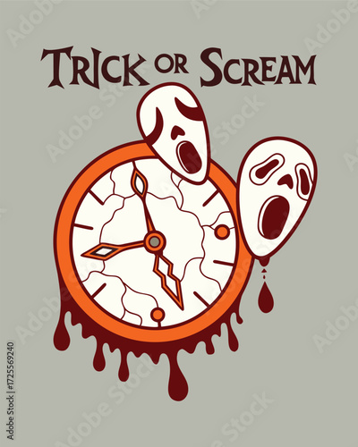 The Cracked Clock Face Dripping with Melting Wax A New