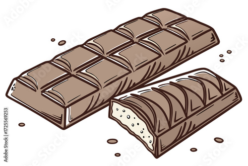 chocolate bar with nuts