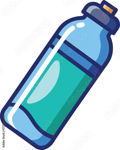 Vector illustration of a bottle