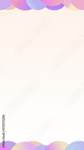 Vibrant Gradient Wallpaper With Gradient Round Shape Decoration Vertical Video Motion Background