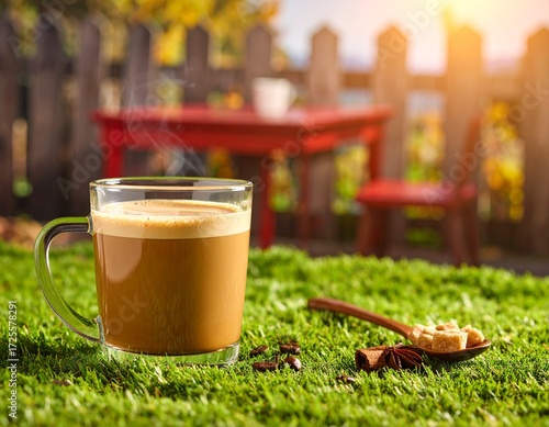 cup of coffee on the table