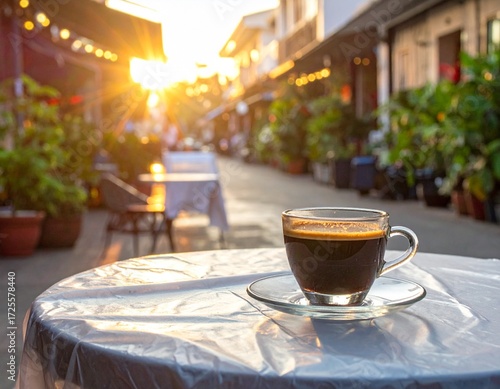 cup of coffee on the street