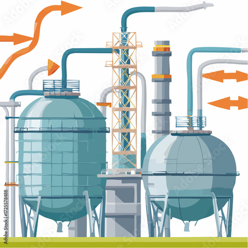 Modern industrial production facility