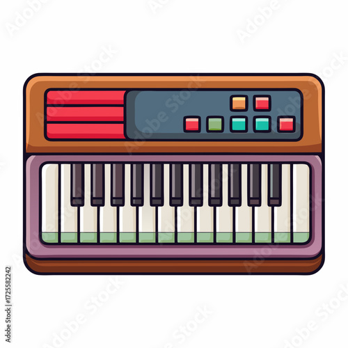 piano keys vector illustration