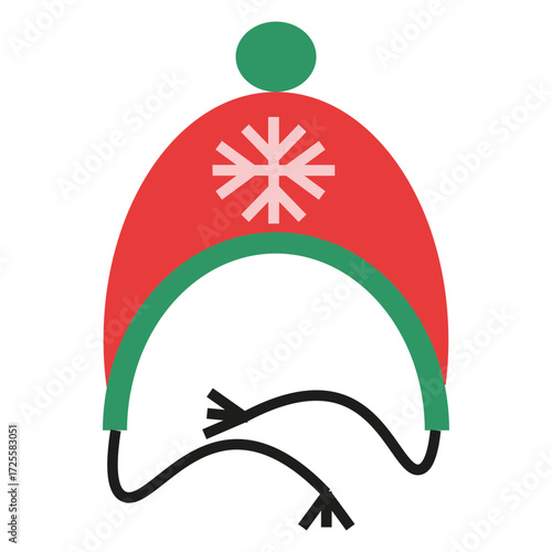 wool hat vector icon