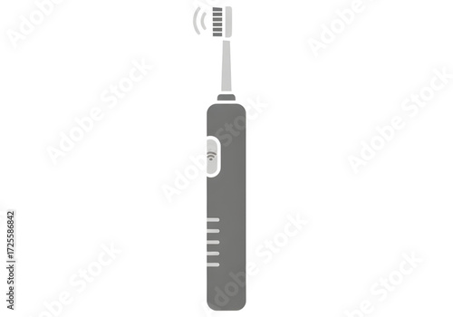 Minimal icon of a smart toothbrush — no background, no shadow PNG