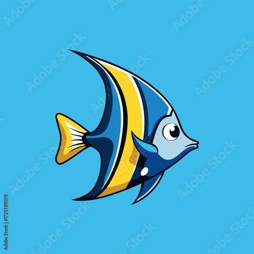 vector illustration of a fish