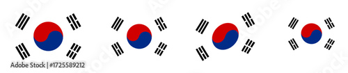 South Korea flag illustrator country flags symbol National Collection International  Set