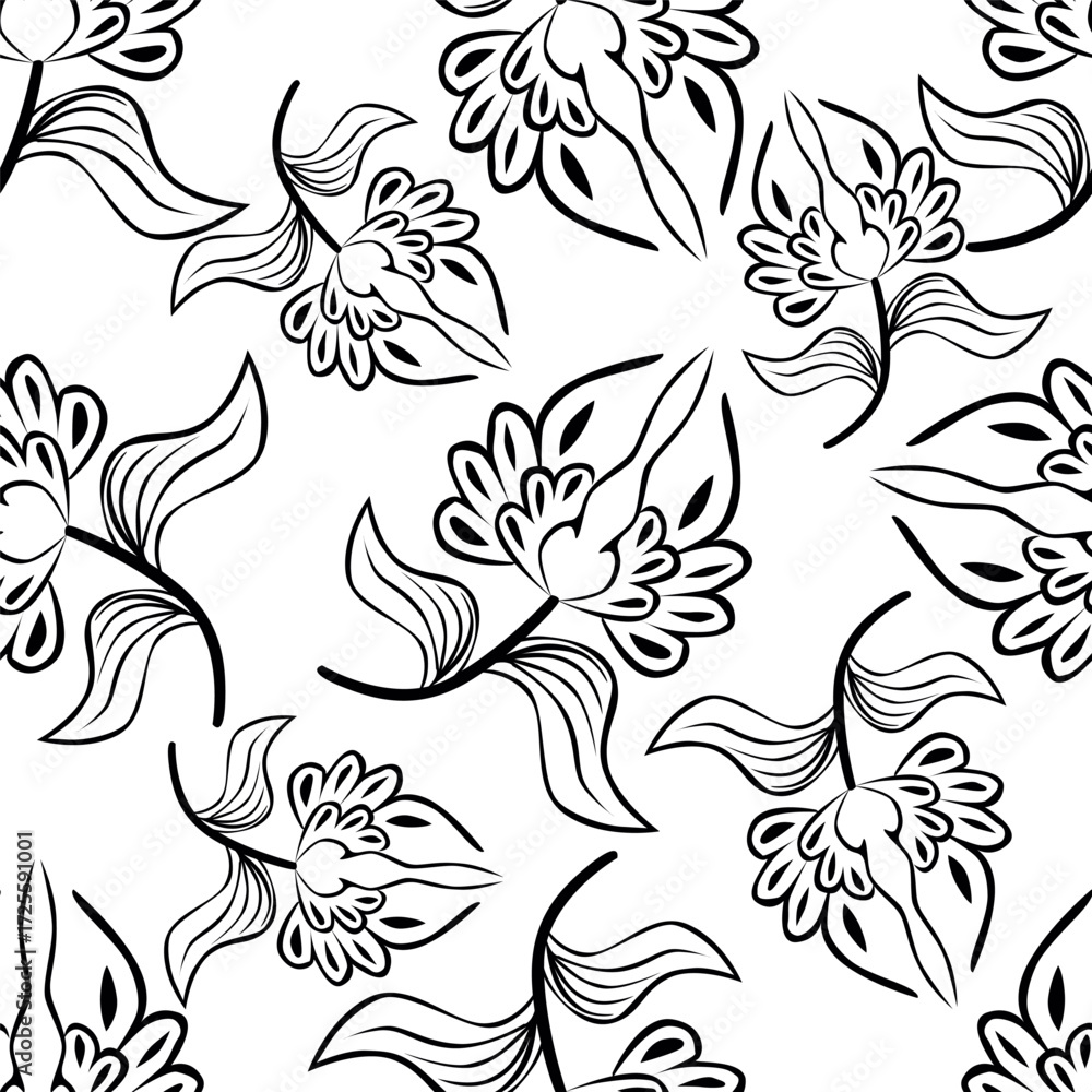 Obraz premium seamless floral pattern