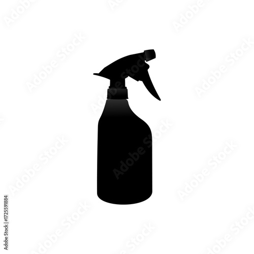 Disinfectant spray bottle vector icon, cleaning pictogram