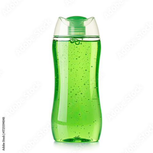 shower gel on white background