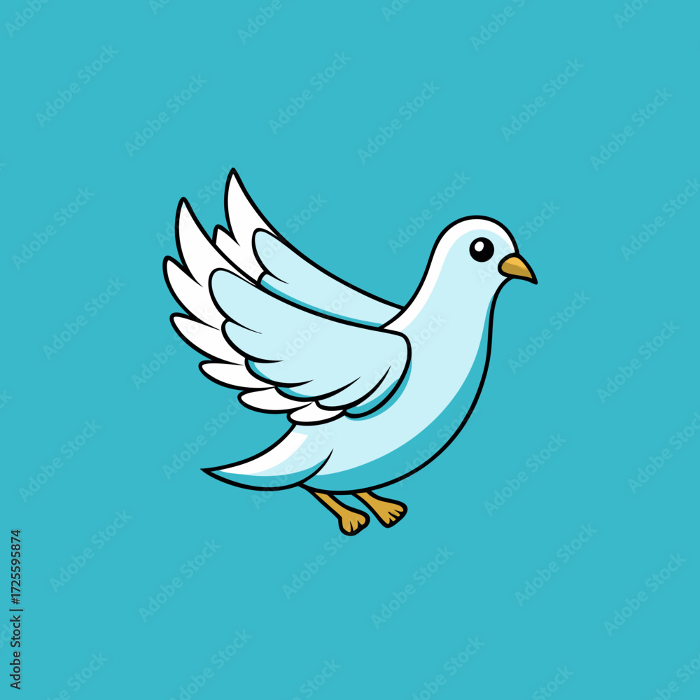 Fototapeta premium vector illustration of a dove