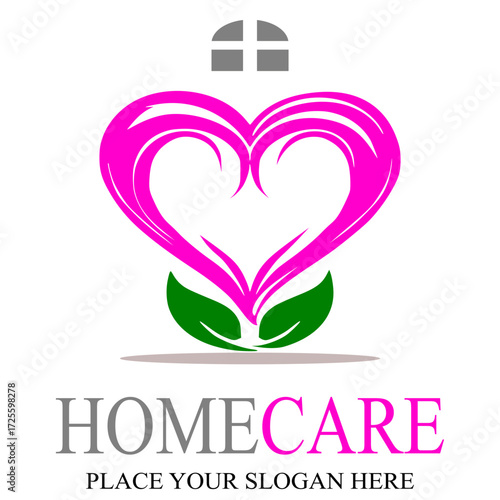Home care logo design vector icon symbol House Care logo Template