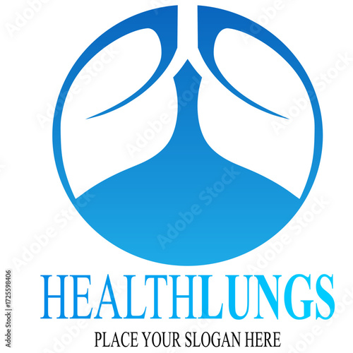Healthy Lung Logo Template Design Vector Stock