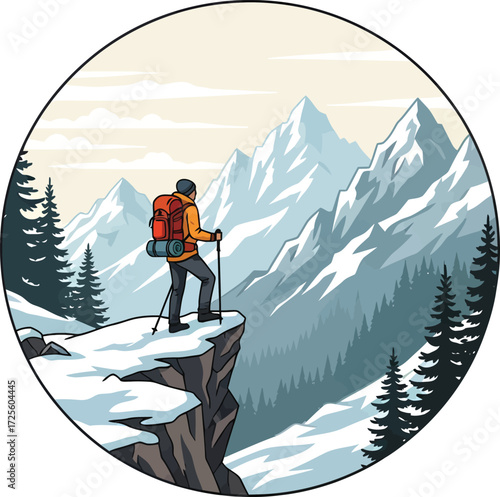 Snowy Mountain Trek with Backpacker