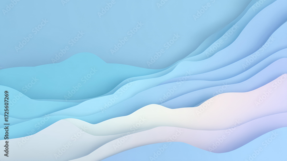Fototapeta premium Minimal pastel blue abstract background