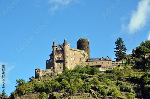 St.Goarshausen mit der Burg Katz