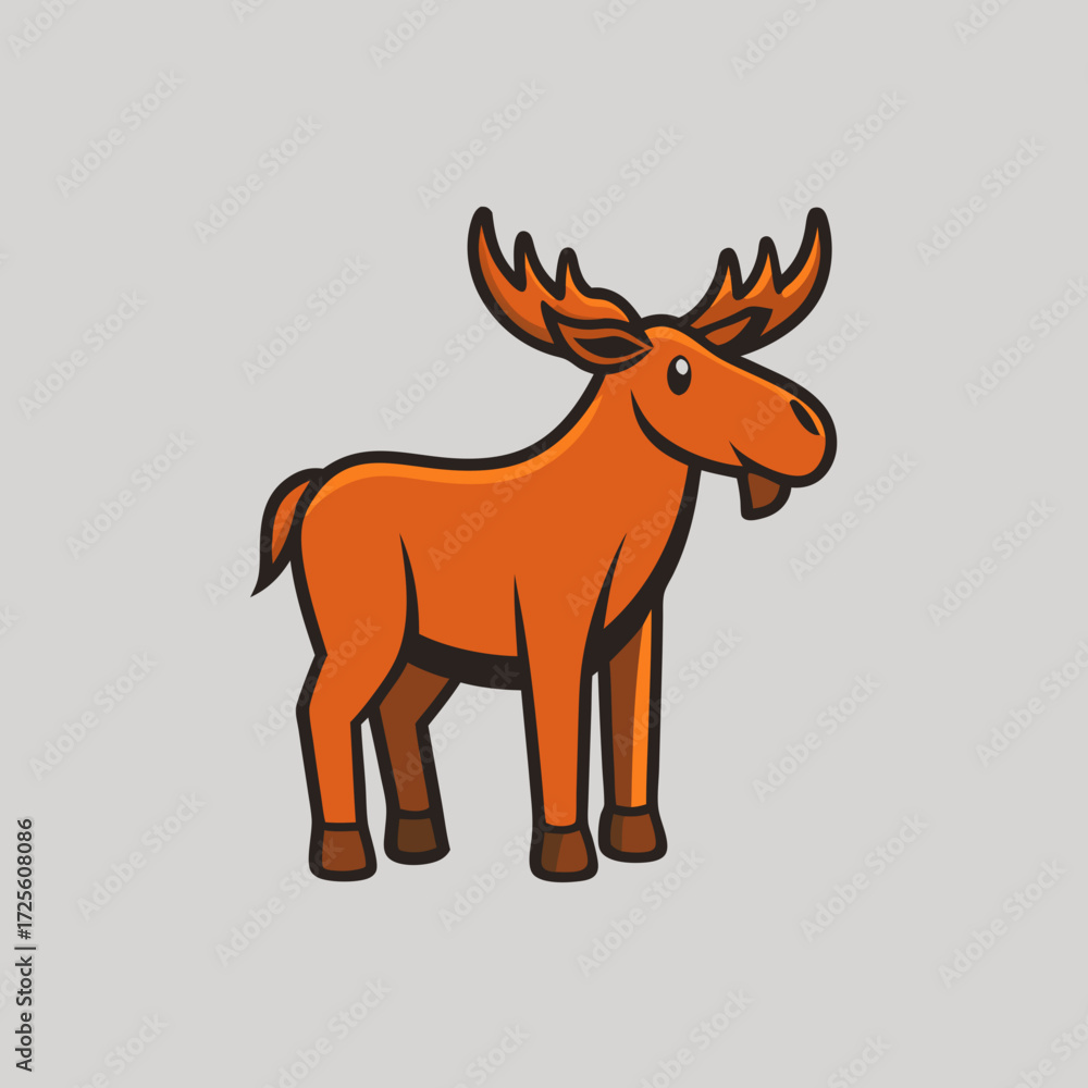 Fototapeta premium vector illustration of a deer