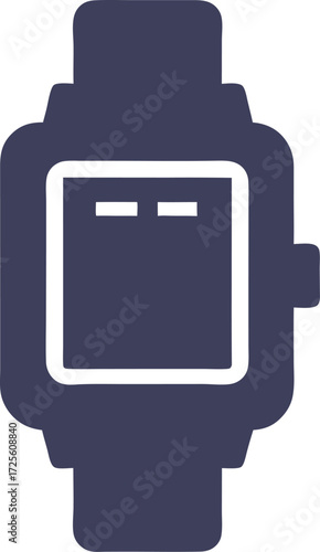 Electronic digital watch waterproof colorful icon vector on white background 