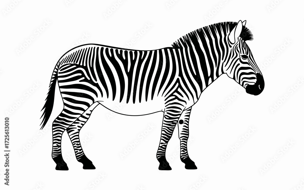 Obraz premium zebra vector illustration