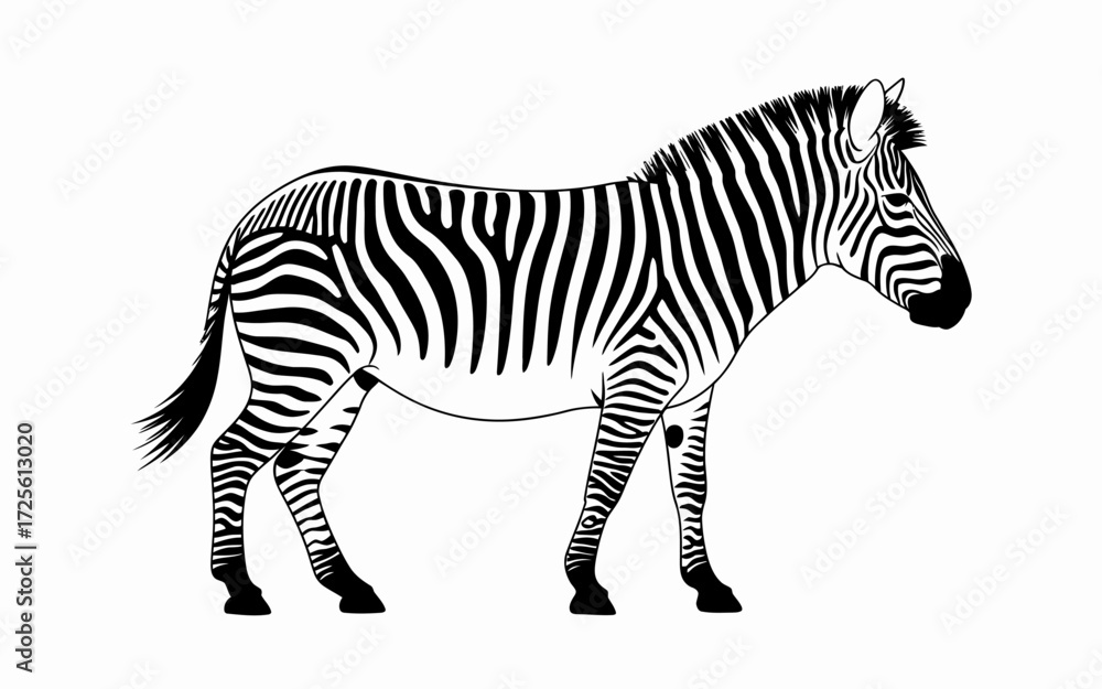 Fototapeta premium zebra vector illustration