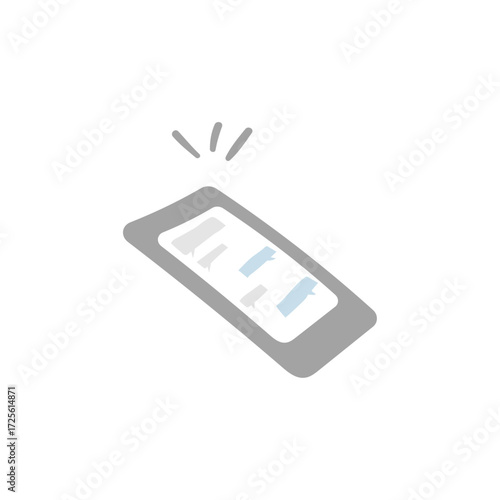 Modern Communication Device Displaying Information with Glowing Lights, Digital Message Icon