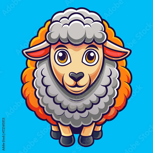 cartoon sheep vector illustration