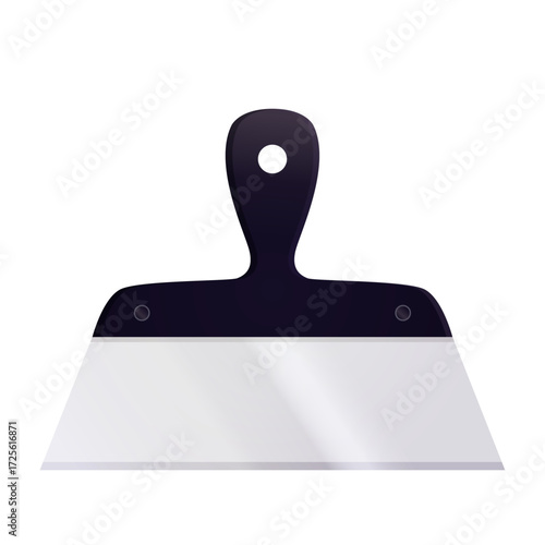 Realistic illustration of a drywall putty knife for spackling and home improvement projects