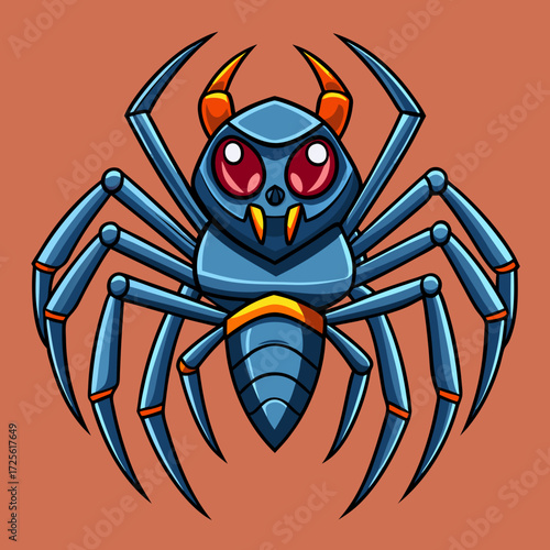 crab spider vector