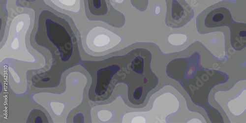 Abstract topographic map illustration of a layered terrain in muted grayscale with artistic contours and a soft texture suitable for digital designs.