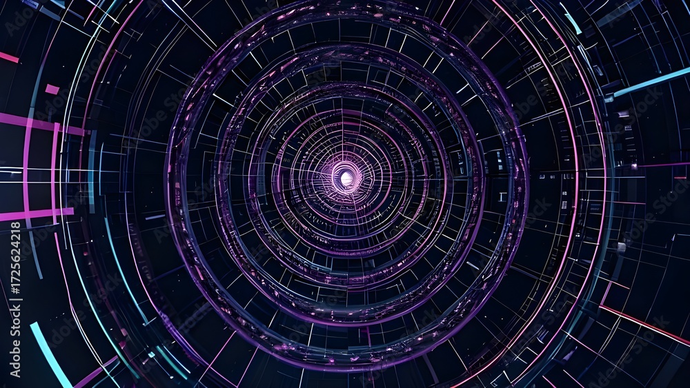 Fototapeta premium Cybernetic Vortex