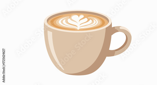 Creamy Latte Art: A Perfect Coffee Moment